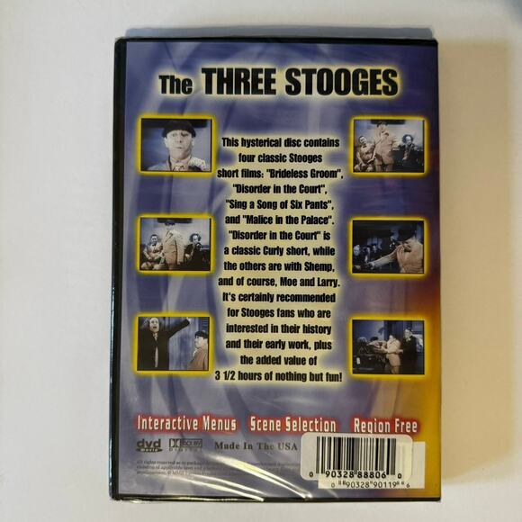 New The Three Stooges 4 Short Films DVD - Picture 2 of 2